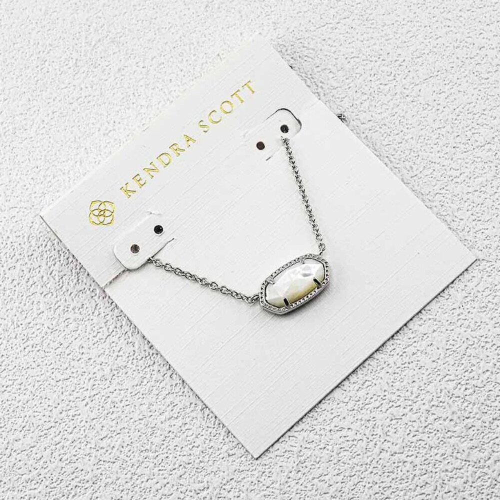 Kendra Scott White Mother-of-Pearl Necklace